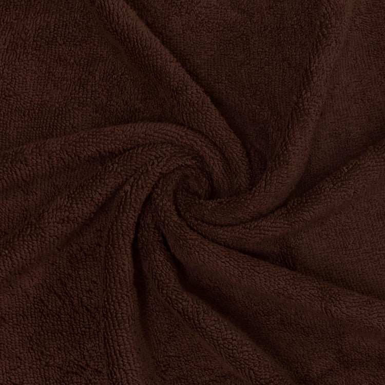 SPACES Colorfas Brown Solid Contemporary Bath Towel - 90 x 180 cm