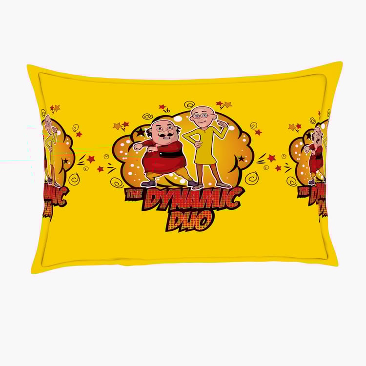 SPACES Viacom Motu Patlu 3-Pc Double Bedsheet Set - 228 x 274 cm