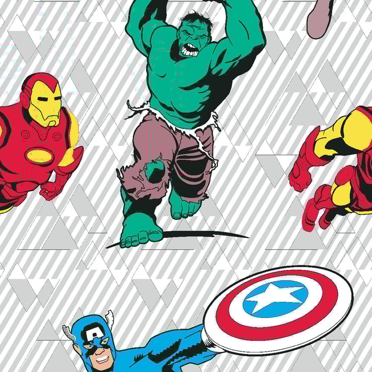 SPACES Marvel Avengers Printed 2-Piece Bedsheet Set - 150 x 220 cm