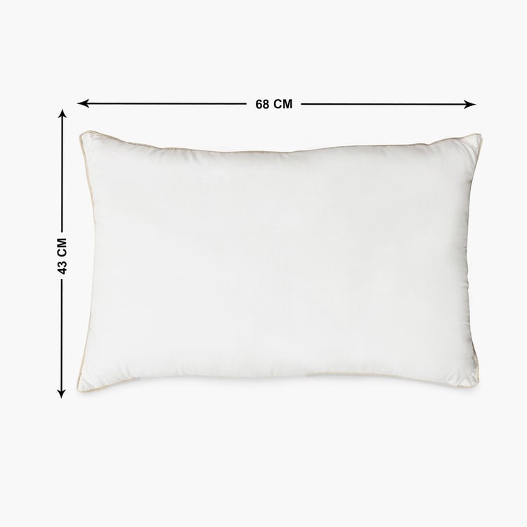 SPACES Essentials Pillow White Solid Cotton Pillow - 43x68cm