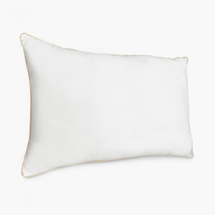 SPACES Essentials Pillow White Solid Cotton Pillow - 43x68cm