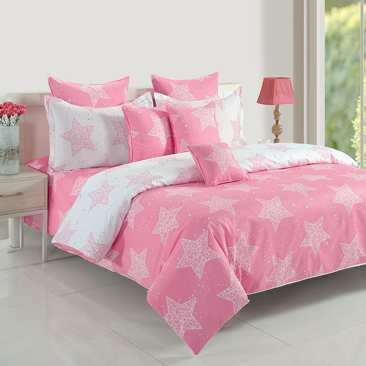 Buy SWAYAM Abstract Print Double Bedsheet Set 225 x 270 cm