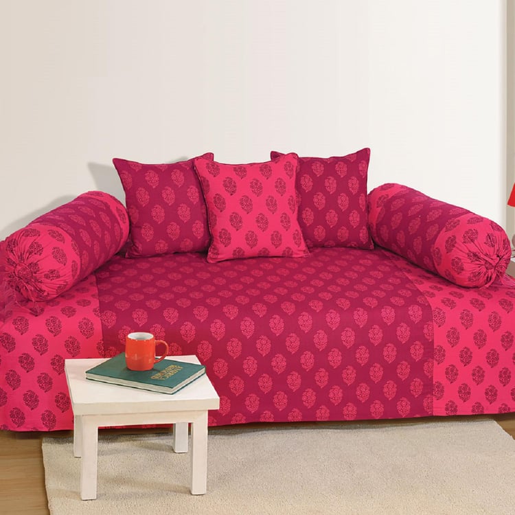 SWAYAM Printed 6-Pc. Diwan Set - 152 x 228 cm