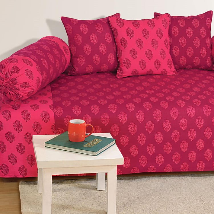 SWAYAM Printed 6-Pc. Diwan Set - 152 x 228 cm