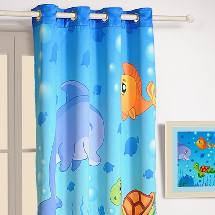 SWAYAM Printed Kids Blackout Door Curtain- 122 x 228 cm