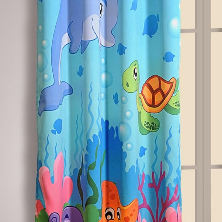 SWAYAM Printed Kids Blackout Door Curtain- 122 x 228 cm
