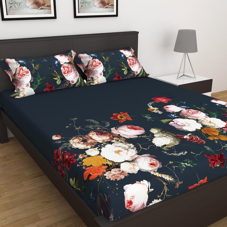 La-Maison Printed 3-Piece Queen Bedsheet Set - 1.5 m x 1.95 m