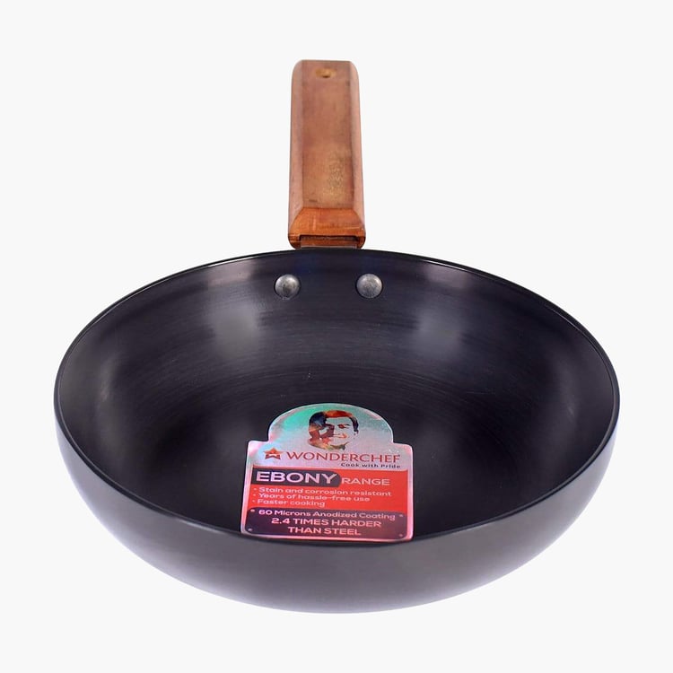 WONDERCHEF Ebony Deep Frying Pan with Lid  - 20 cm