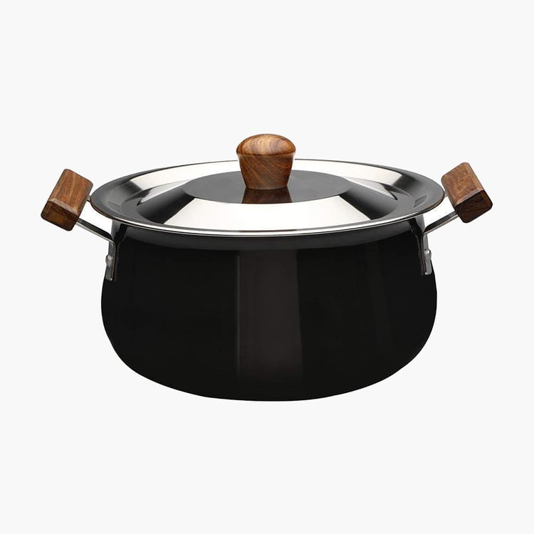 WONDERCHEF Ebony Handi with Lid  - 21 cm