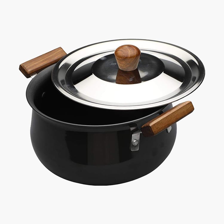 WONDERCHEF Ebony Handi with Lid  - 21 cm