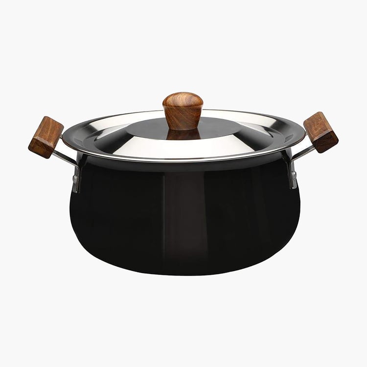 WONDERCHEF Ebony Handi with Lid  - 24 cm