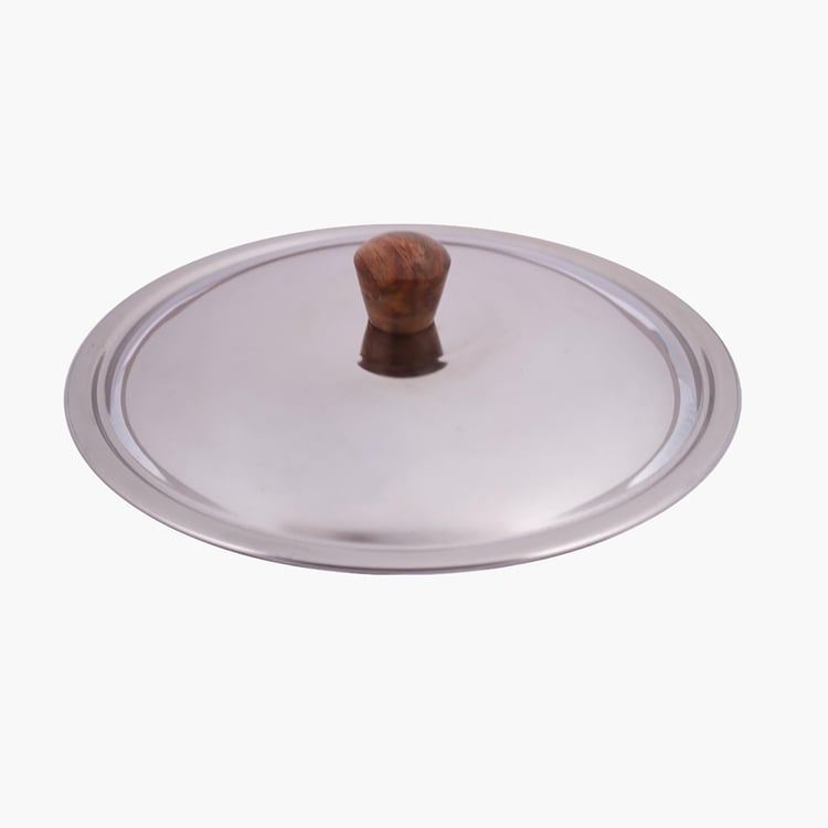 WONDERCHEF Ebony Deep Kadhai with Lid - 24 cm