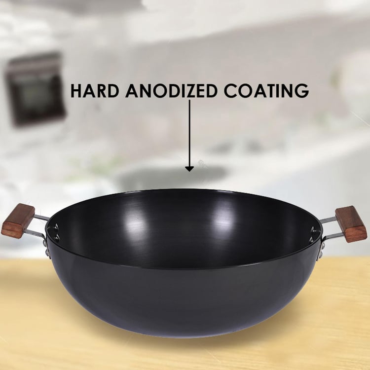 WONDERCHEF Ebony Wok with Lid - 30cm