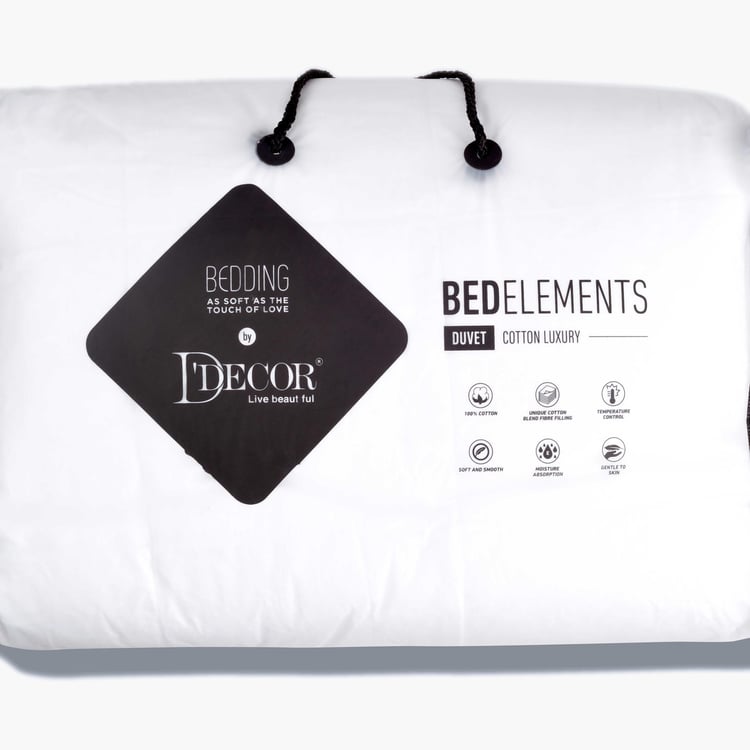 D'DECOR Bed Elements Temperature Control Solid Duvet - 152 x 229