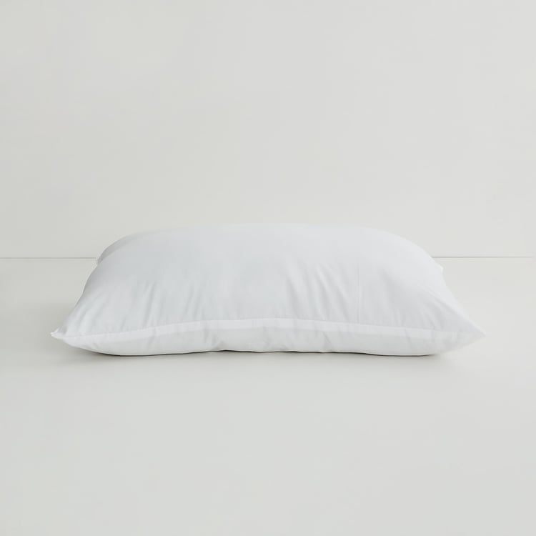 Corsica Solid Polyester Pillow : 43 cm x 70 cm White
