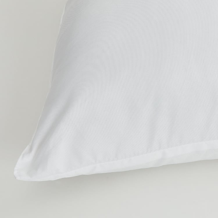 Corsica Solid Polyester Pillow : 43 cm x 70 cm White