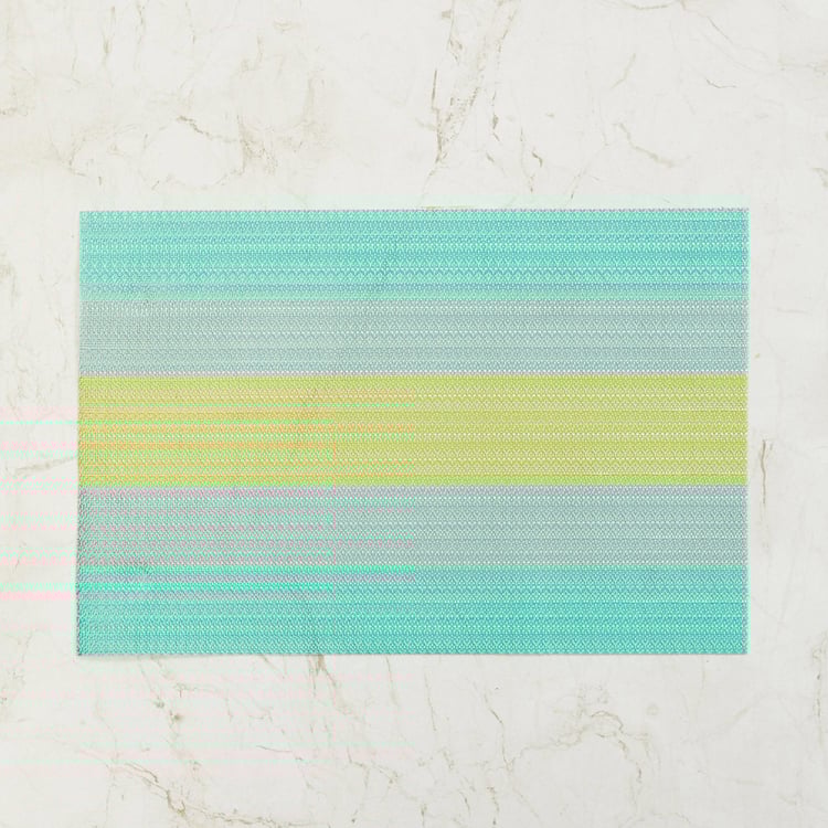 Eden Textured Placemats - PVC - 30 x 45 cm - Blue