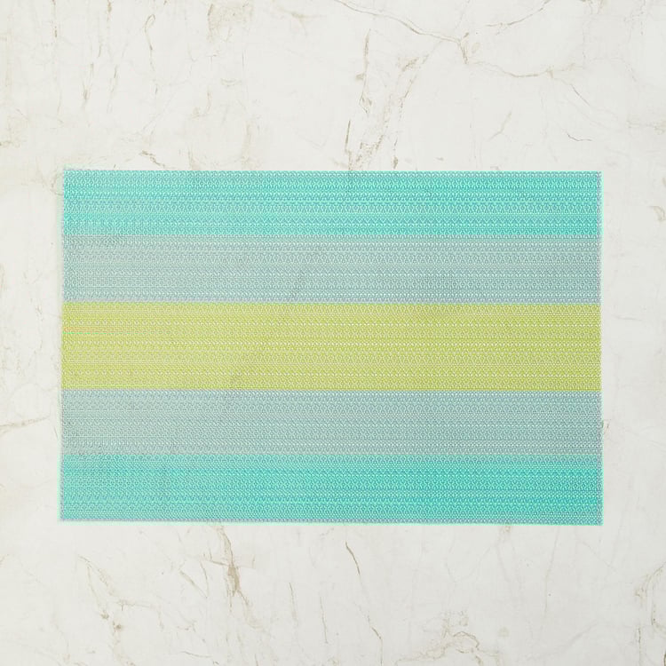 Eden Textured Placemats - PVC - 30 x 45 cm - Blue