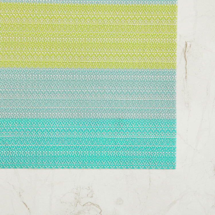 Eden Textured Placemats - PVC - 30 x 45 cm - Blue