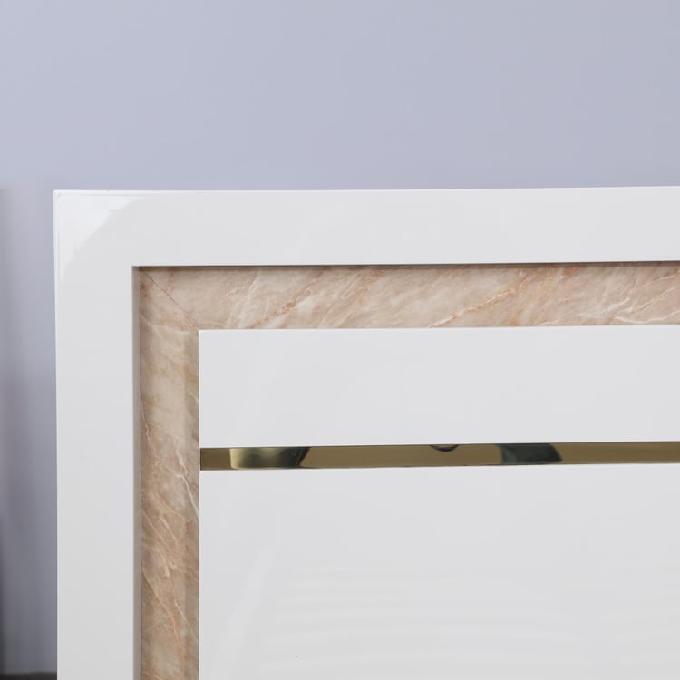 Paris Opera King -Size Bed with Hydraulic Storage - White