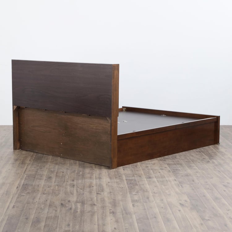 Takeshi Stallion King Size Bed with Box Storage - Brown
