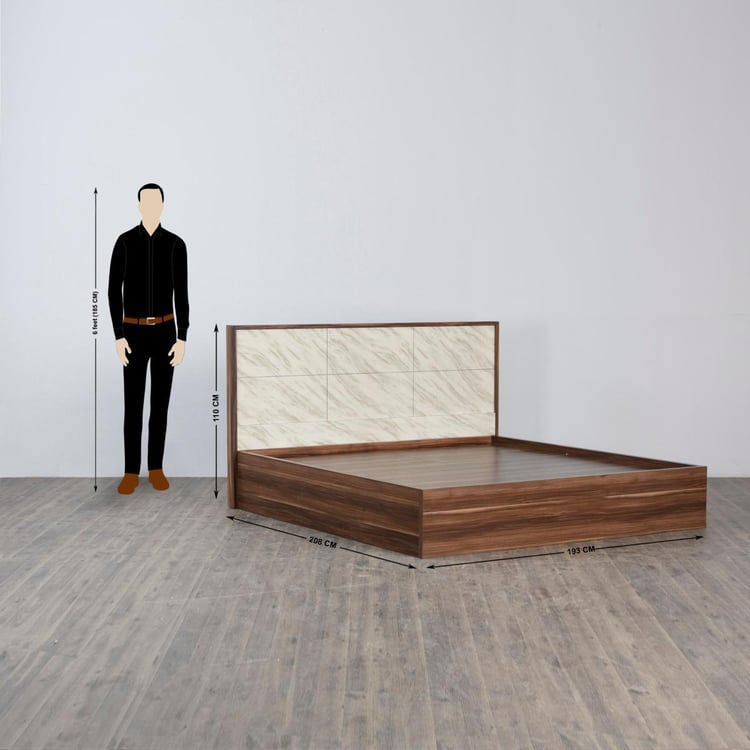 Antonio Reno King-Size Bed with Hydraulic Storage - 193x208cm