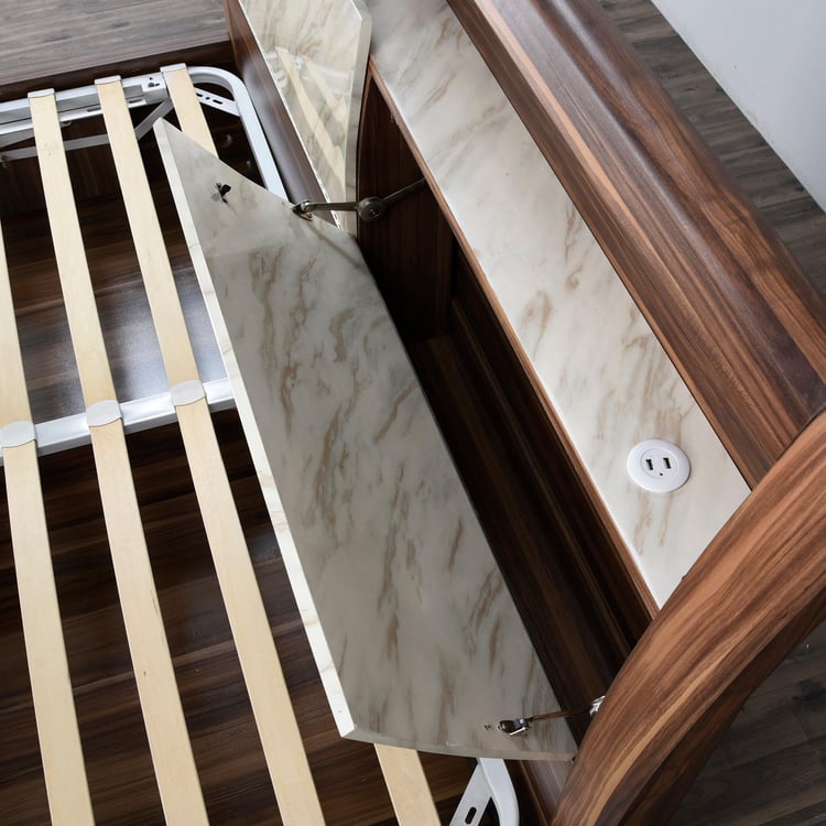 Antonio Savio King-Size Bed with Hydraulic Storage and Drawer