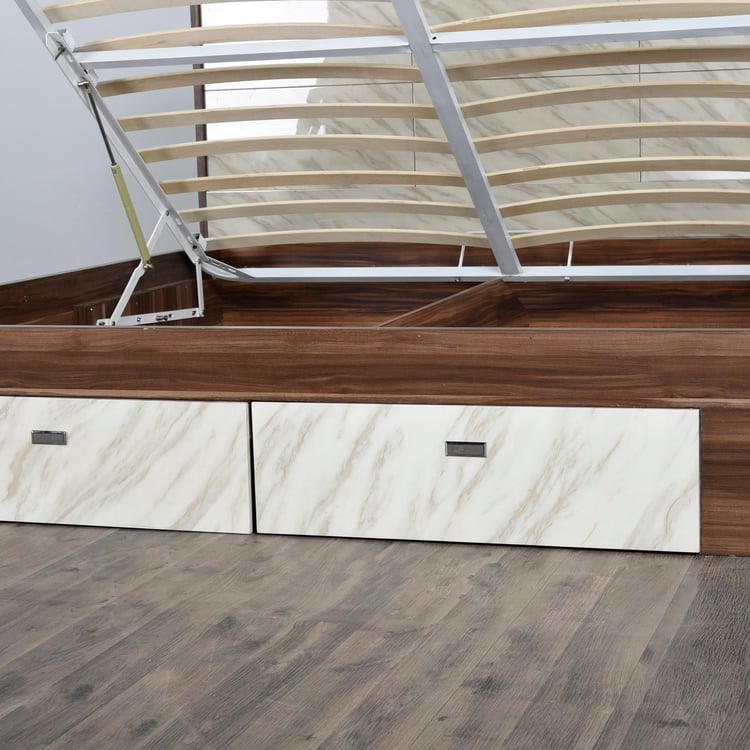 Antonio Savio King-Size Bed with Hydraulic Storage and Drawer