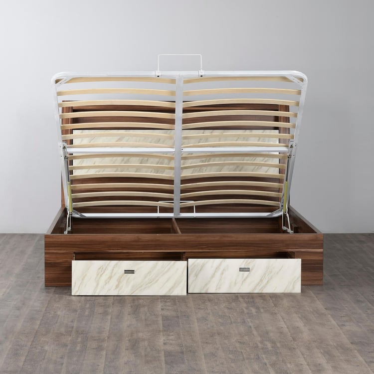 Antonio Savio King-Size Bed with Hydraulic Storage and Drawer