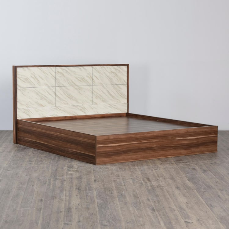 Antonio Reno Queen Bed with Hydraulic Storage - Brown