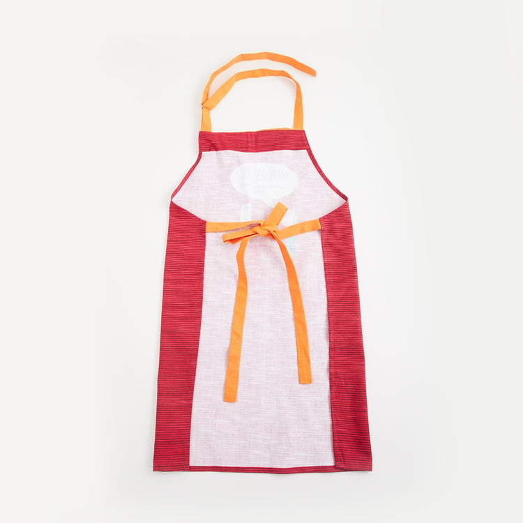 Happiness Printed Kitchen Apron- 60 X 74 Cm