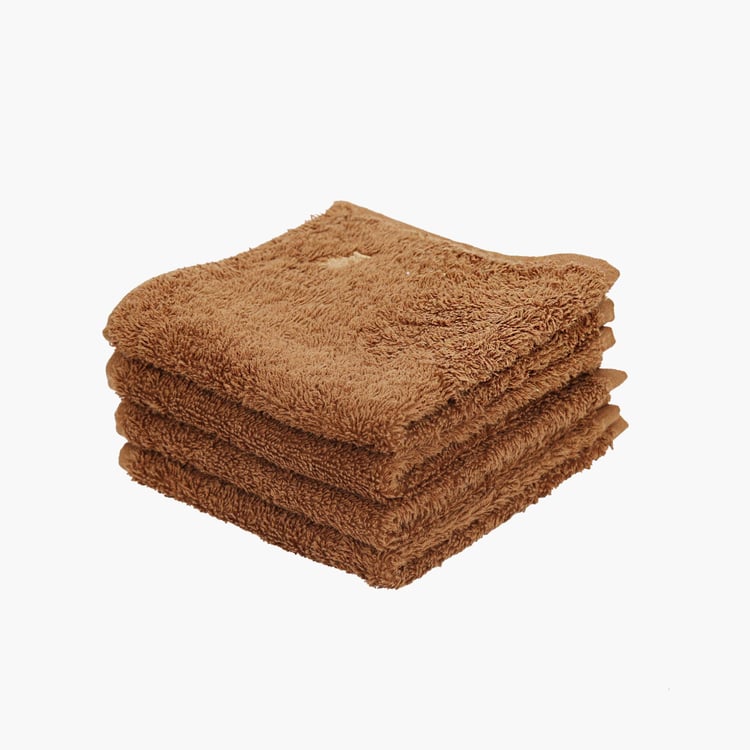 MASPAR Solid Face Towel-Set of 4- 30 x 30 cm