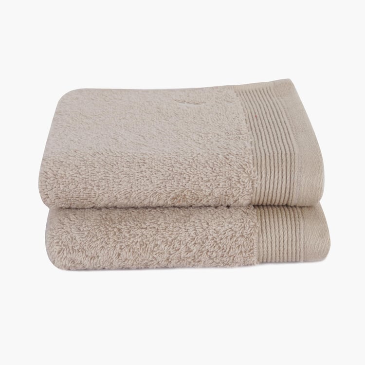 MASPAR Solid Anti-Bacterial Hand Towel - Set of 2 - 40 x 70 cm