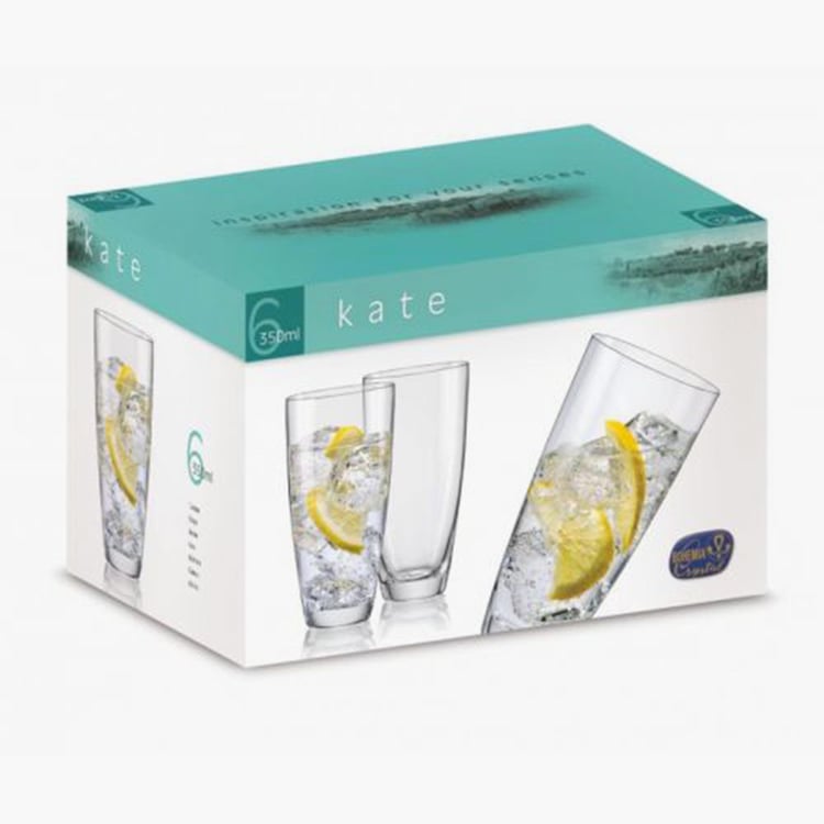 BOHEMIA CRYSTAL Kate Crystal Water Glass Set - 6 Pcs - 350 ML