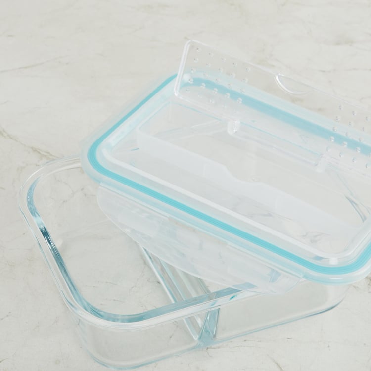 Palestine Glass Lunch Box with Cutlery