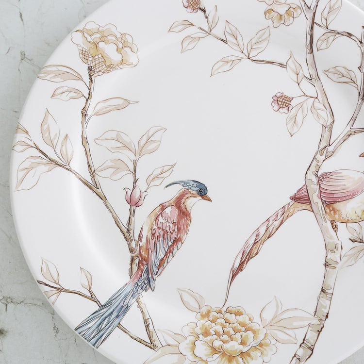 Alora Stoneware Bird Print Dinner Plate