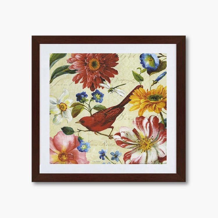 Corsica Vivid - Multicolour Wooden Bird Picture Frame - Set Of 2