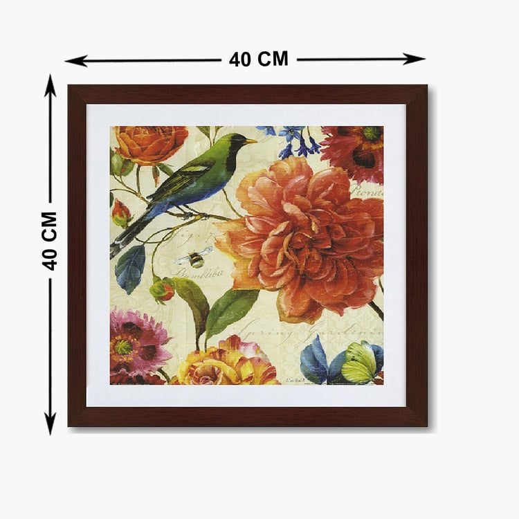 Corsica Vivid - Multicolour Wooden Bird Picture Frame - Set Of 2