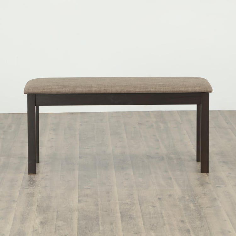 Diana Fabric Small Dining Bench - Brown