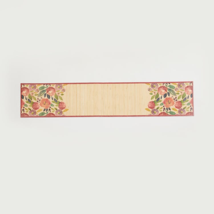 Nature Refreshed Printed Runner - Bamboo - 30 cm x 1.50 m - Bamboo Table Runner - 30 cm x 150 cm - Multicolour