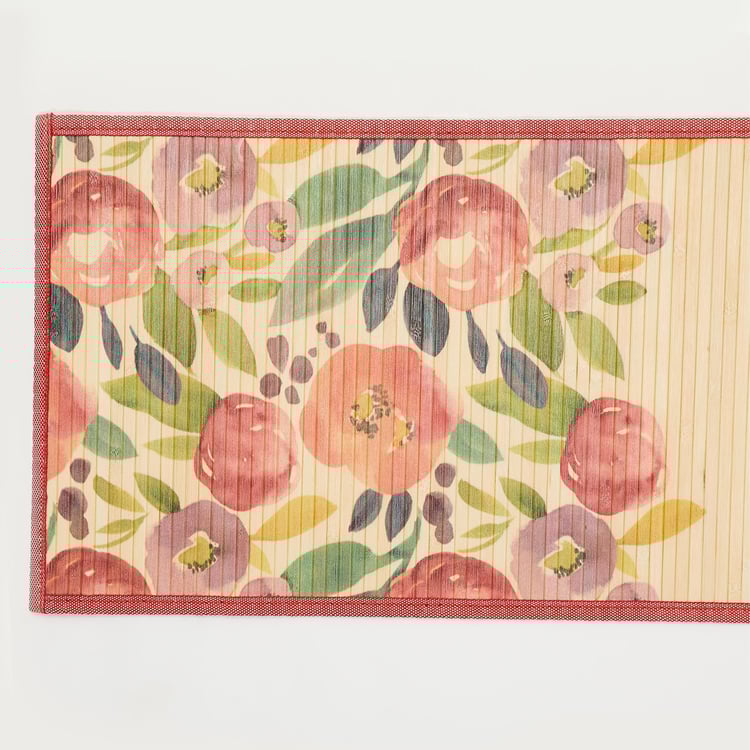 Nature Refreshed Printed Runner - Bamboo - 30 cm x 1.50 m - Bamboo Table Runner - 30 cm x 150 cm - Multicolour