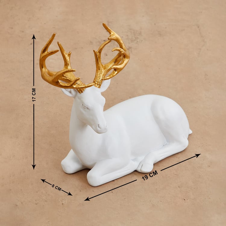 Magnus Set of 2 Polyresin Reindeer Figurines