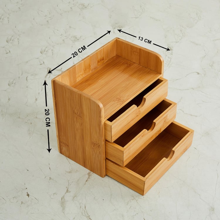 Regan Bamboo 4-Tier Mini Desk Organiser