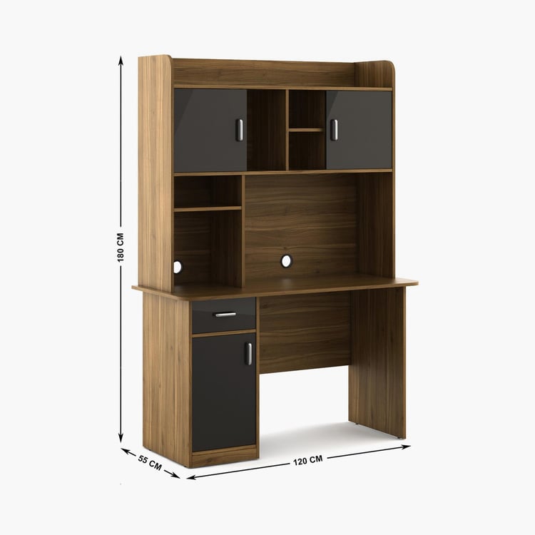 Quadro Aero Desk - Brown