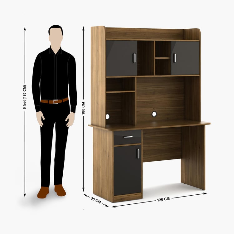 Quadro Aero Desk - Brown