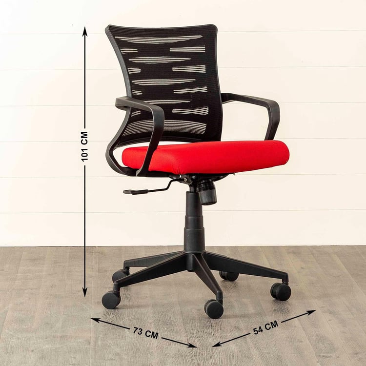 Lewis Nxt Red Magnus Mesh Office Chair