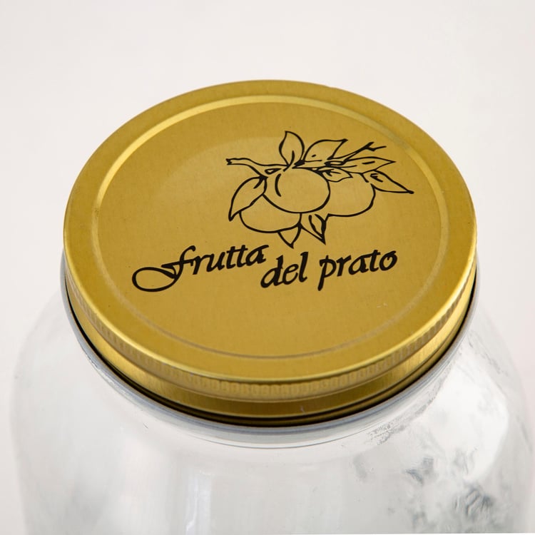 Corsica Essentials Metal Lid Glass Storage Jar - 1.5L