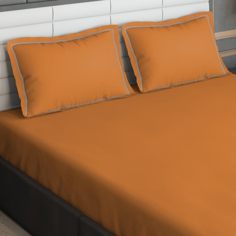 D'DECOR Duet Solid 3-Pc. King Size Bedsheet Set - 274 x 274 cm