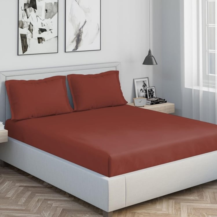 D'DECOR Spectrum  Solid 3-Pc. King Size Bedsheet Set - 274 x 274 cm