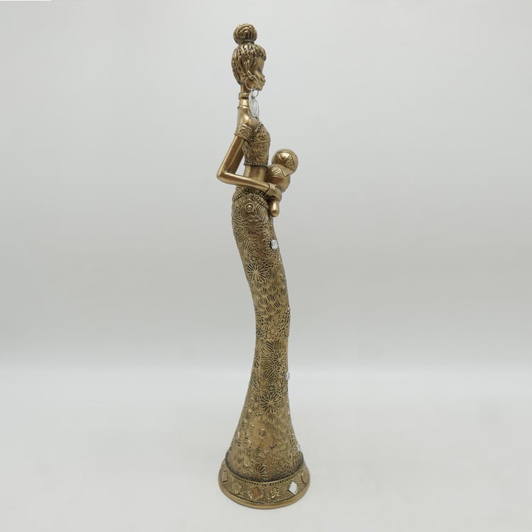 Corsica Polyresin African Musician Figurine